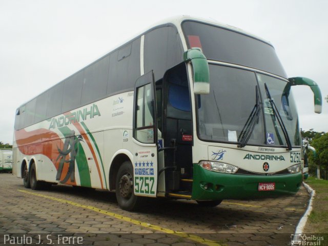 Empresa de Transportes Andorinha 5252 na cidade de Presidente Prudente, São Paulo, Brasil, por Paulo J. S. Ferre. ID da foto: 1098863.