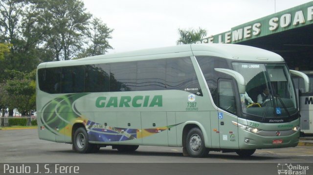 Viação Garcia 7387 na cidade de Presidente Prudente, São Paulo, Brasil, por Paulo J. S. Ferre. Número da foto: #1098793.