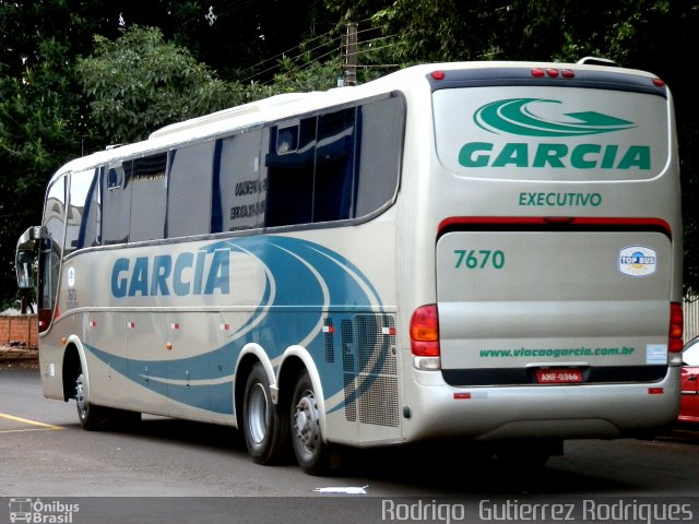 Viação Garcia 7670 na cidade de Maringá, Paraná, Brasil, por Rodrigo  Gutierrez Rodrigues. Número da foto: #1101955.