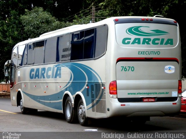 Viação Garcia 7670 na cidade de Maringá, Paraná, Brasil, por Rodrigo  Gutierrez Rodrigues. ID da foto: 1101955.