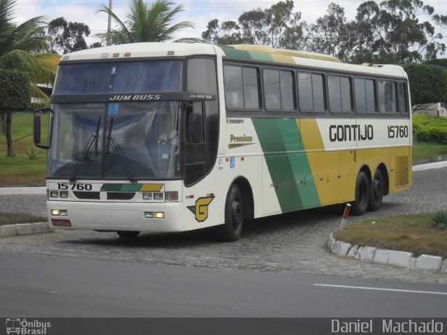 Empresa Gontijo de Transportes 15760 na cidade de Jequié, Bahia, Brasil, por Daniel  Machado. ID da foto: 1100896.