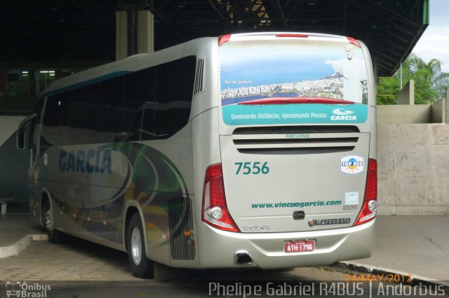 Viação Garcia 7556 na cidade de Bauru, São Paulo, Brasil, por Phelipe Gabriel Campos de Souza. Número da foto: #1102148.