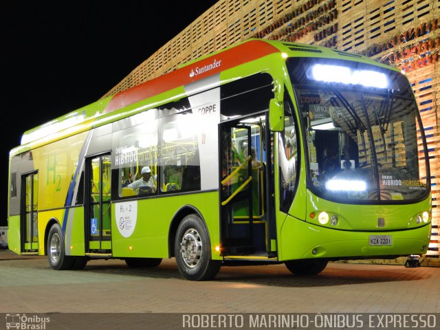 UFRJ - Universidade Federal do Rio de Janeiro 2201 na cidade de Rio de Janeiro, Rio de Janeiro, Brasil, por Roberto Marinho - Ônibus Expresso. ID da foto: 1102034.