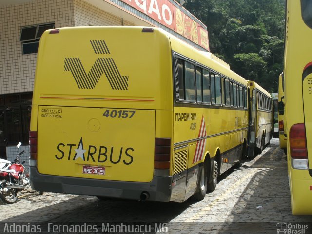 Viação Itapemirim 40157 na cidade de Manhuaçu, Minas Gerais, Brasil, por Adonias  Fernandes. ID da foto: 1101844.