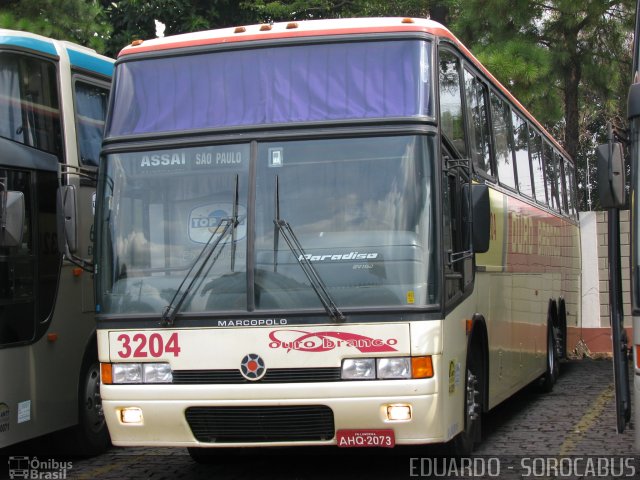 Viação Ouro Branco 3204 na cidade de São Paulo, São Paulo, Brasil, por EDUARDO - SOROCABUS. ID da foto: 1067794.