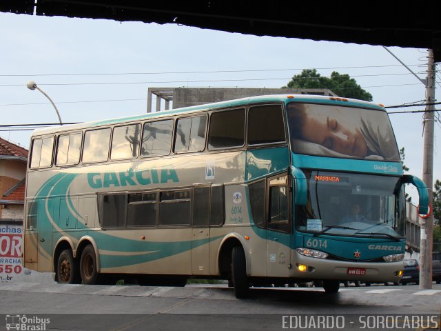 Viação Garcia 6014 na cidade de Sorocaba, São Paulo, Brasil, por EDUARDO - SOROCABUS. Número da foto: #1067853.