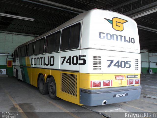 Empresa Gontijo de Transportes 7405 na cidade de Contagem, Minas Gerais, Brasil, por Krayon Klein. ID da foto: 1068474.