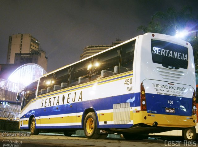 Viação Sertaneja 450 na cidade de Belo Horizonte, Minas Gerais, Brasil, por César Ônibus. ID da foto: 1068046.