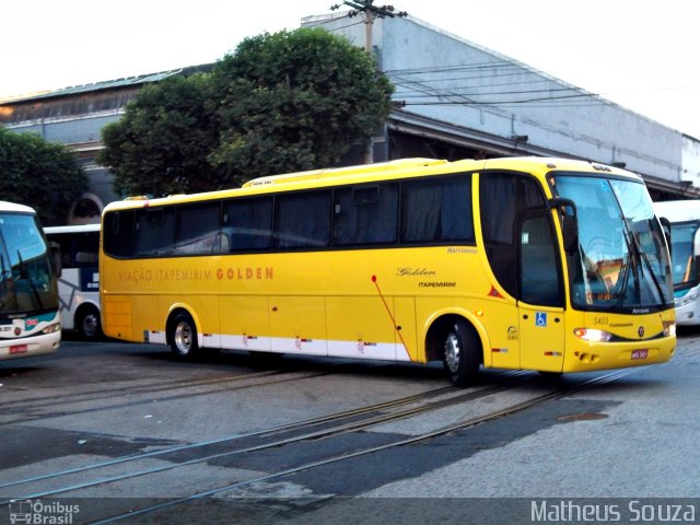 Viação Itapemirim 5403 na cidade de Rio de Janeiro, Rio de Janeiro, Brasil, por Matheus Souza. Número da foto: #1103756.