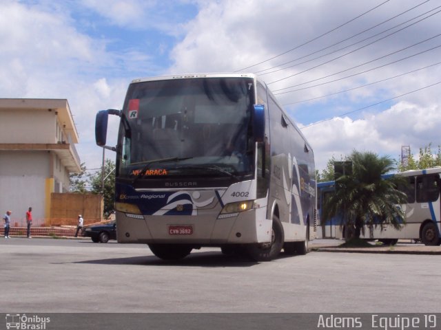 Expresso Regional 4002 na cidade de São Roque, São Paulo, Brasil, por Adems  Equipe 19. Número da foto: #1102353.