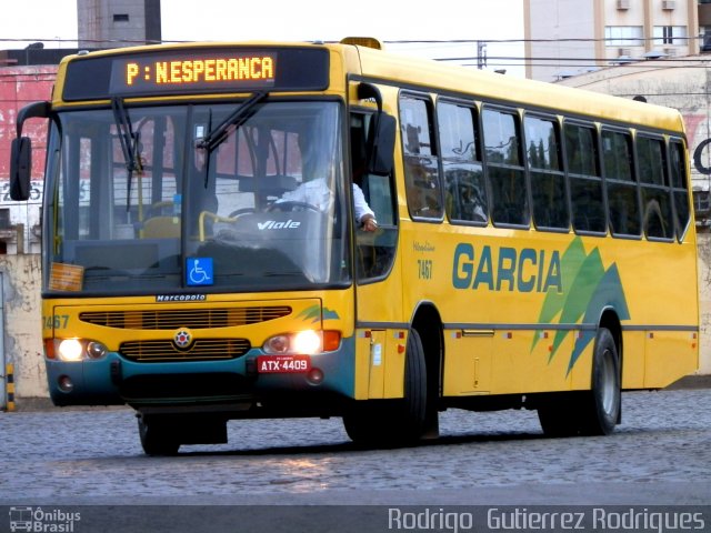 Viação Garcia 7467 na cidade de Maringá, Paraná, Brasil, por Rodrigo  Gutierrez Rodrigues. Número da foto: #1103929.