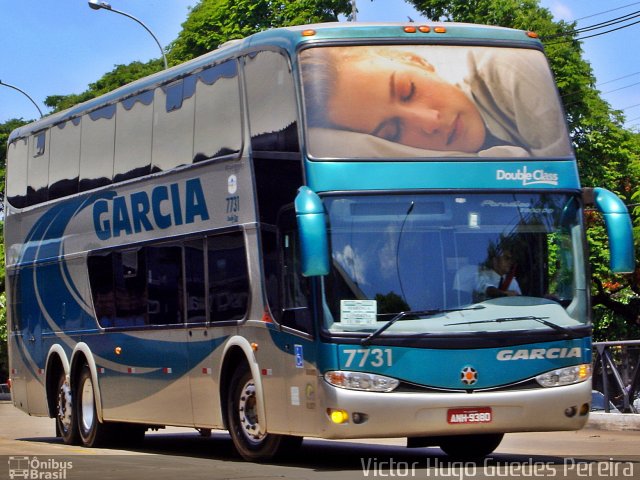 Viação Garcia 7731 na cidade de Maringá, Paraná, Brasil, por Victor Hugo Guedes Pereira. Número da foto: #1102590.