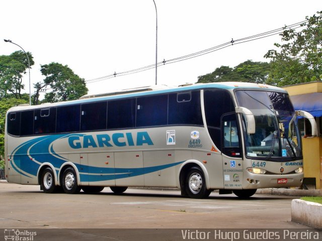 Viação Garcia 6449 na cidade de Maringá, Paraná, Brasil, por Victor Hugo Guedes Pereira. Número da foto: #1104517.