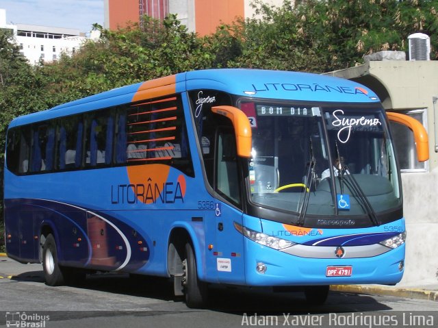 Litorânea Transportes Coletivos 5356 na cidade de São Paulo, São Paulo, Brasil, por Adam Xavier Rodrigues Lima. Número da foto: #1105177.