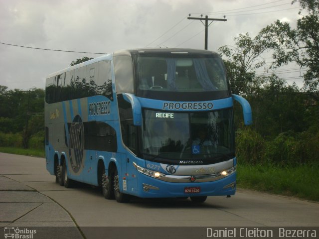 Auto Viação Progresso 6271 na cidade de Recife, Pernambuco, Brasil, por Daniel Cleiton  Bezerra. Número da foto: #1107374.