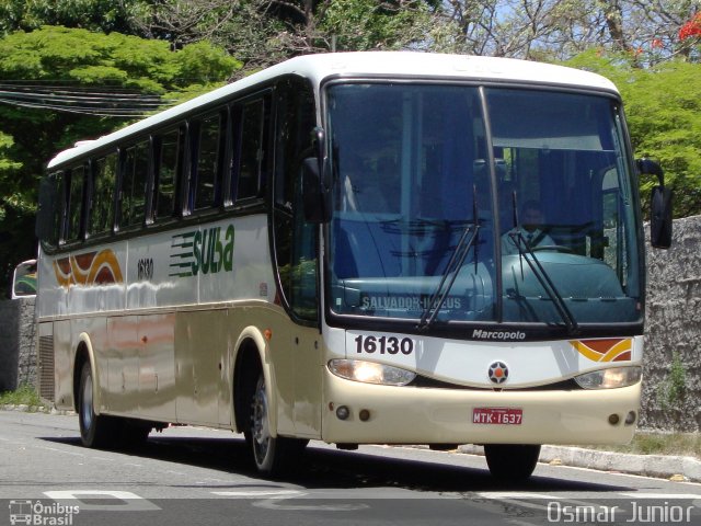 Sulba Companhia de Viação Sul Baiano 16130 na cidade de Salvador, Bahia, Brasil, por Osmar Junior. ID da foto: 1107173.