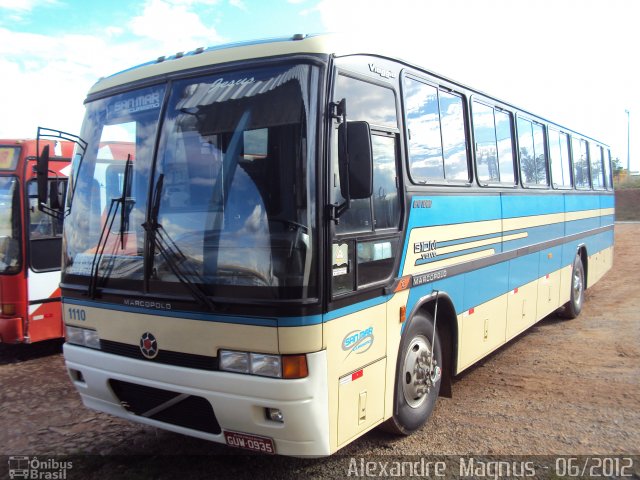 San Mar Turismo 1110 na cidade de Nova Serrana, Minas Gerais, Brasil, por Alexandre  Magnus. Número da foto: #1106724.
