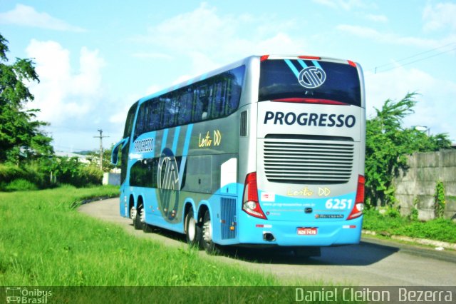 Auto Viação Progresso 6251 na cidade de Recife, Pernambuco, Brasil, por Daniel Cleiton  Bezerra. Número da foto: #1109852.