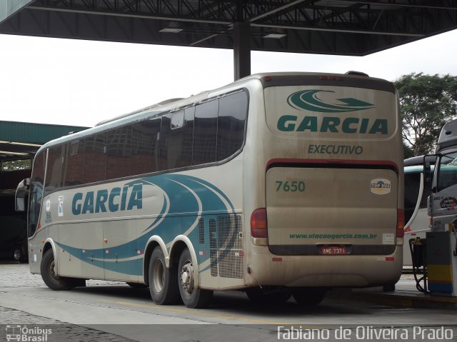 Viação Garcia 7650 na cidade de São Paulo, São Paulo, Brasil, por Fabiano de Oliveira Prado. Número da foto: #1108219.