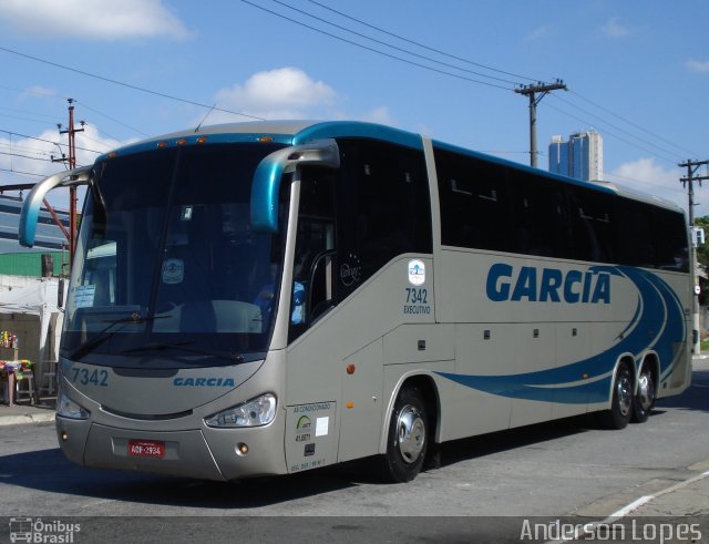Viação Garcia 7342 na cidade de São Paulo, São Paulo, Brasil, por Anderson Lopes. Número da foto: #1108567.