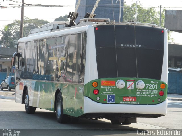 Metra - Sistema Metropolitano de Transporte 7201 na cidade de São Paulo, São Paulo, Brasil, por Carlos Eduardo. Número da foto: #1109506.