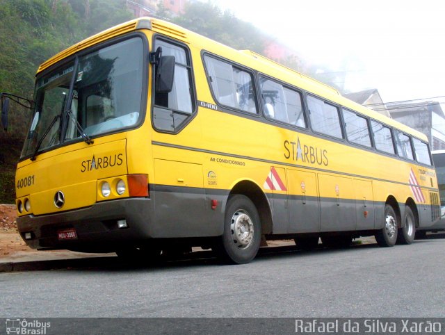 Viação Itapemirim 40081 na cidade de Petrópolis, Rio de Janeiro, Brasil, por Rafael da Silva Xarão. ID da foto: 1111970.