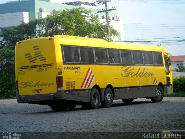 Viação Itapemirim 45015 na cidade de Campos dos Goytacazes, Rio de Janeiro, Brasil, por Rafael Gomes . ID da foto: 1110475.