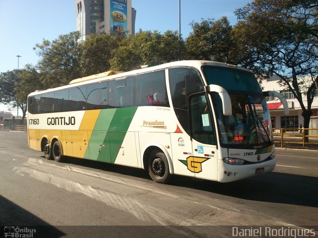 Empresa Gontijo de Transportes 17160 na cidade de Taguatinga, Distrito Federal, Brasil, por Daniel Rodrigues. Número da foto: #1112164.