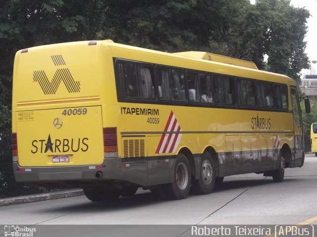 Viação Itapemirim 40059 na cidade de São Paulo, São Paulo, Brasil, por Roberto Teixeira. Número da foto: #1111765.