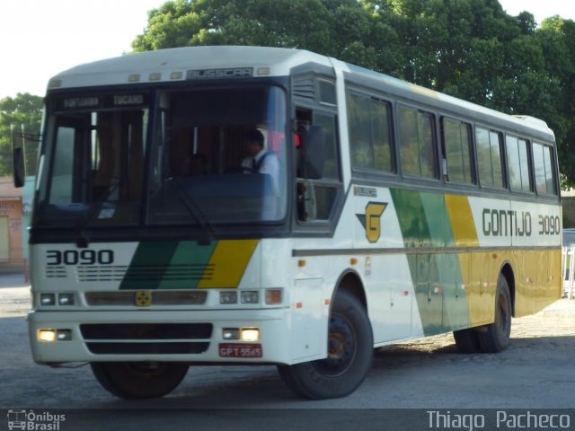 Empresa Gontijo de Transportes 3090 na cidade de Januária, Minas Gerais, Brasil, por Thiago  Pacheco. ID da foto: 1110706.