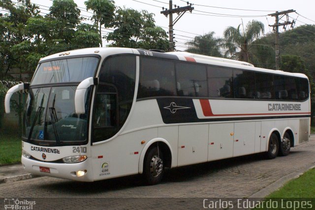 Auto Viação Catarinense 2410 na cidade de São Paulo, São Paulo, Brasil, por Carlos Eduardo Lopes. Número da foto: #1114393.