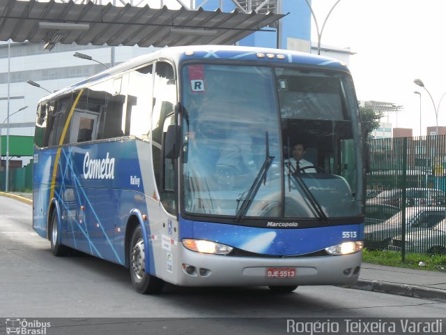 Viação Cometa 5513 na cidade de São Paulo, São Paulo, Brasil, por Rogério Teixeira Varadi. ID da foto: 1114785.