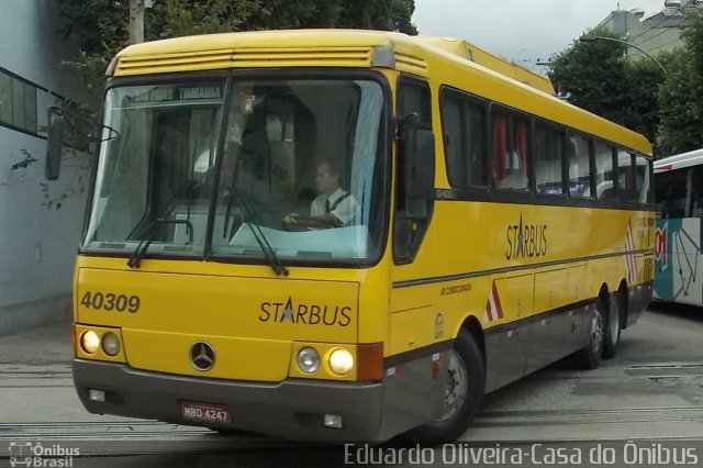 Viação Itapemirim 40309 na cidade de Rio de Janeiro, Rio de Janeiro, Brasil, por Eduardo Oliveira. ID da foto: 1116053.