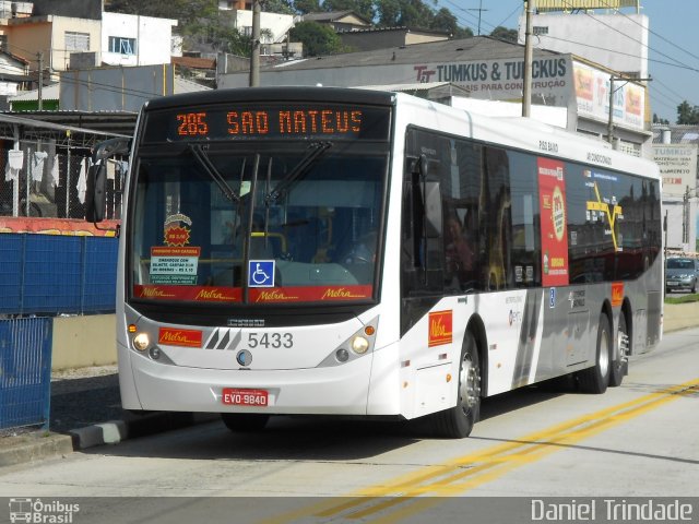 Metra - Sistema Metropolitano de Transporte 5433 na cidade de Santo André, São Paulo, Brasil, por Daniel Nascimento  Trindade. Número da foto: #1120312.