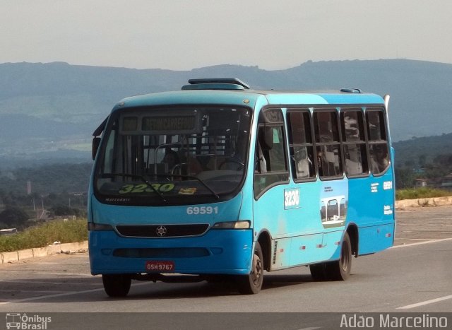 Viação Santa Edwiges 69591 na cidade de Betim, Minas Gerais, Brasil, por Adão Raimundo Marcelino. Número da foto: #1120353.