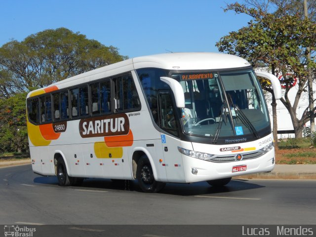 Saritur - Santa Rita Transporte Urbano e Rodoviário 24660 na cidade de Montes Claros, Minas Gerais, Brasil, por Lucas  Mendes. ID da foto: 1070568.