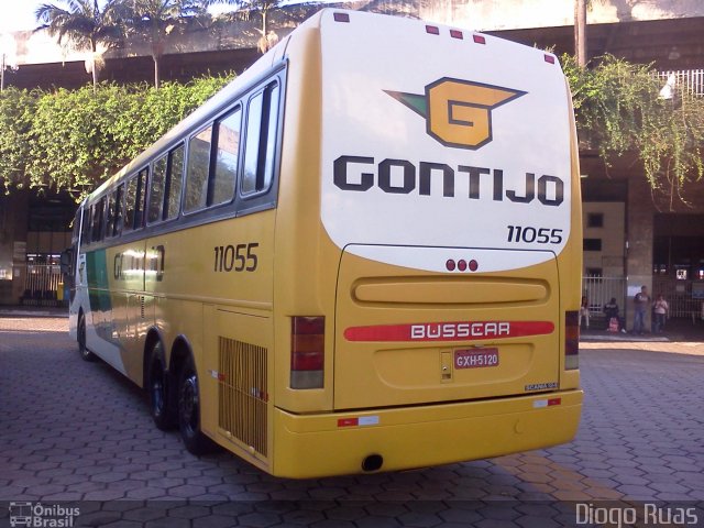 Empresa Gontijo de Transportes 11055 na cidade de Belo Horizonte, Minas Gerais, Brasil, por Diogo Ruas. ID da foto: 1071236.