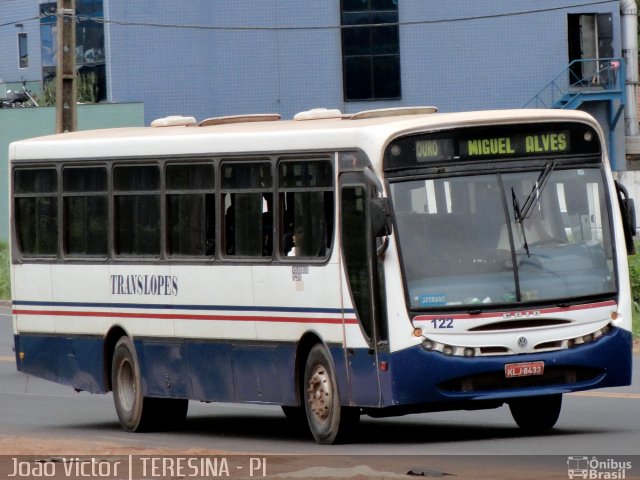 Translopes 122 na cidade de Teresina, Piauí, Brasil, por João Victor. ID da foto: 1070888.