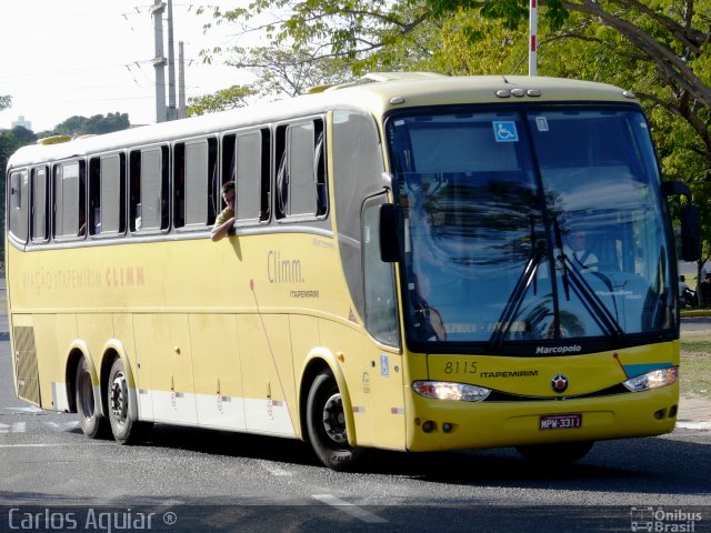 Viação Itapemirim 8115 na cidade de Teresina, Piauí, Brasil, por Carlos Aguiar ®. ID da foto: 1069801.