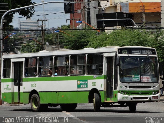 Transcol Transportes Coletivos 09275 na cidade de Teresina, Piauí, Brasil, por João Victor. Número da foto: #1070595.