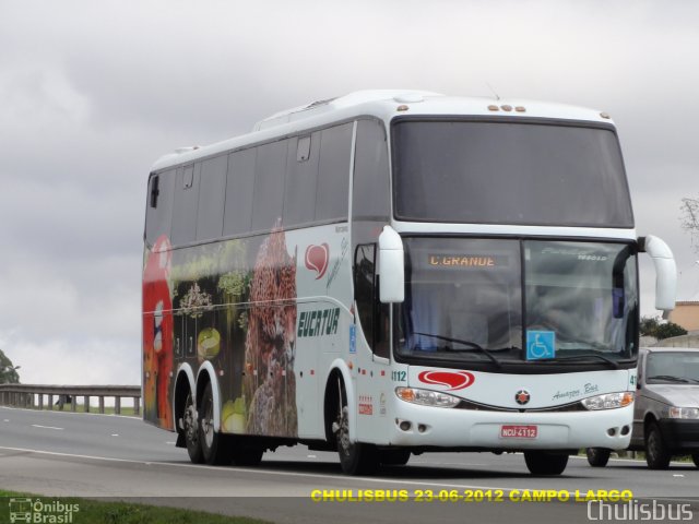 Eucatur - Empresa União Cascavel de Transportes e Turismo 4112 na cidade de Campo Largo, Paraná, Brasil, por Paulo Roberto Chulis. Número da foto: #1124196.