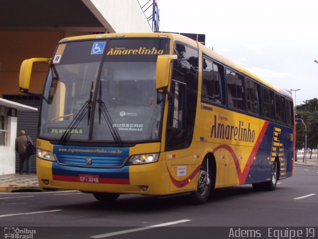 Expresso Amarelinho 331 na cidade de Sorocaba, São Paulo, Brasil, por Adems  Equipe 19. Número da foto: #1124400.