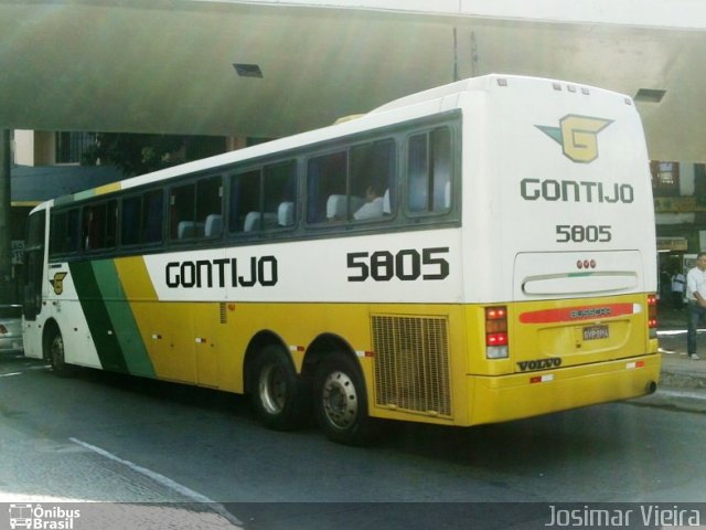 Empresa Gontijo de Transportes 5805 na cidade de Belo Horizonte, Minas Gerais, Brasil, por Josimar Vieira. ID da foto: 1072381.