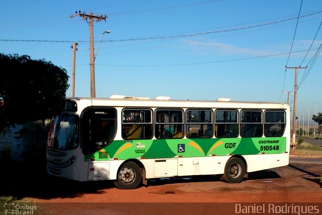 COOTRANSP 510548 na cidade de Samambaia, Distrito Federal, Brasil, por Daniel Rodrigues. Número da foto: #1074755.