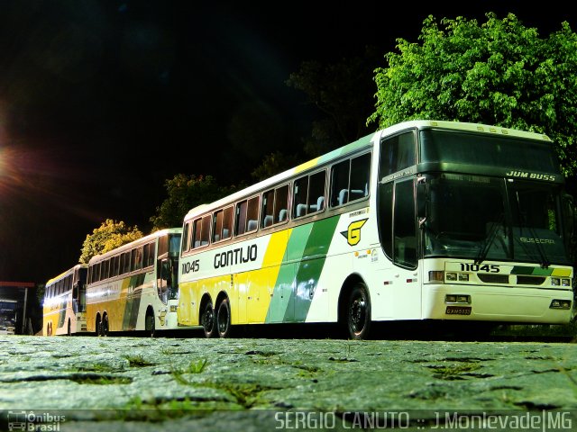 Empresa Gontijo de Transportes 11045 na cidade de João Monlevade, Minas Gerais, Brasil, por Sérgio Augusto Braga Canuto. ID da foto: 1073533.