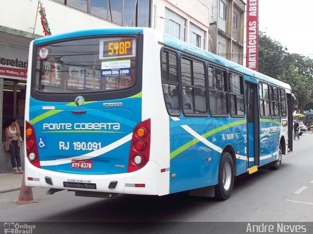 Viação Ponte Coberta RJ 190.091 na cidade de Mesquita, Rio de Janeiro, Brasil, por André Neves . Número da foto: #1074197.