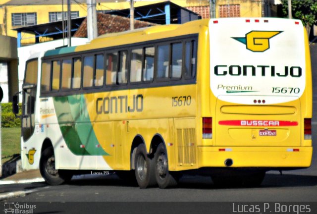 Empresa Gontijo de Transportes 15670 na cidade de Araxá, Minas Gerais, Brasil, por Lucas Borges . ID da foto: 1074270.