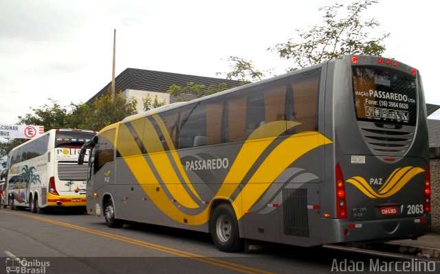 Passaredo Transporte e Turismo 2063 na cidade de Belo Horizonte, Minas Gerais, Brasil, por Adão Raimundo Marcelino. ID da foto: 1075010.