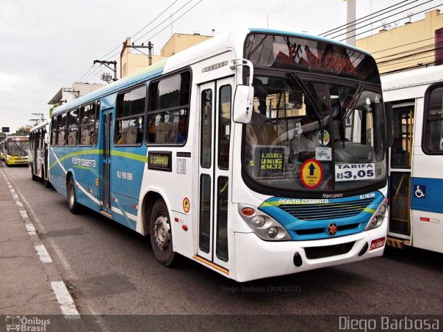 Viação Ponte Coberta RJ 190.098 na cidade de Nilópolis, Rio de Janeiro, Brasil, por Diego Barbosa. Número da foto: #1074553.