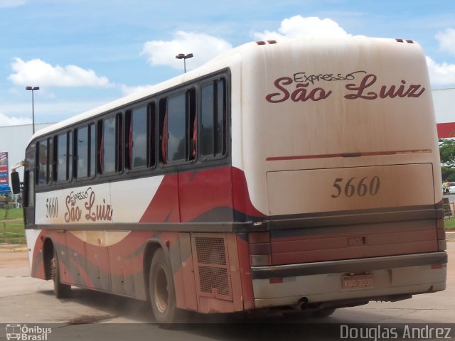 Expresso São Luiz 5660 na cidade de Goiânia, Goiás, Brasil, por Douglas Andrez. Número da foto: #1075418.